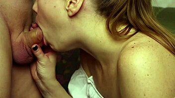 Beautiful wife sucks cock and swallows cum in homemade video