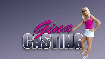 Gina's CASTING session with Carsten