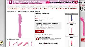 this silky slim pink vibe is light and sleek for g-spot, only 12.50 😍