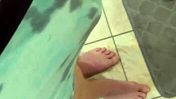 Kinky husband jerks off in front of his wife