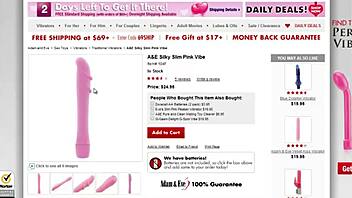 this silky slim pink vibe is light and sleek for g-spot, only 12.50 😍