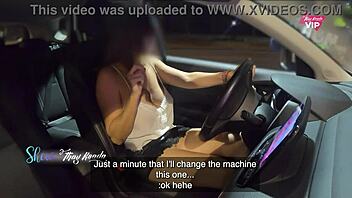 Milf feels exposed at gas station