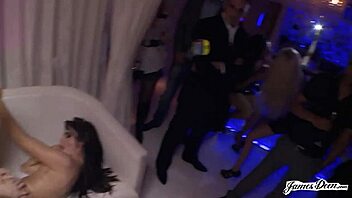 Megan coxxx cums intensely while james deen fucks her in a night club