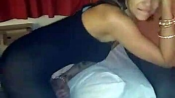 Latina Couple's Nice Ass and Nasty Mouth in Double Blowjob Doggystyle