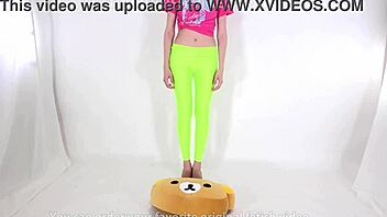 beautiful woman in high heels stepping on cushion