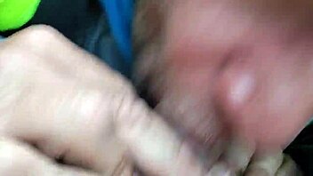 Gay blowjob and cum session with amateur moaning gay man