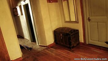 Intense sex dance by Indian brunette.