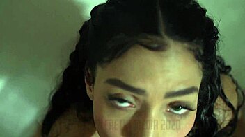 carmella santos sucks in wet shower pov