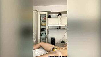 Sugarnadya shaves a hairy pussy for her first time