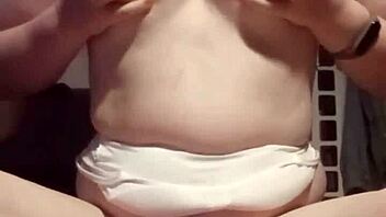 i'm playing with her breasts in this homemade pov session