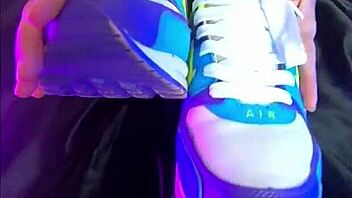 Hot Nike air sex with a cute blonde