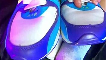 Hot Nike air sex with a cute blonde