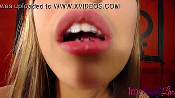 Blowjob and spitting by a hung giantess