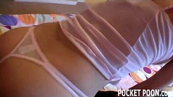Rubbing Pussy Through Pantyhose And Fishnets