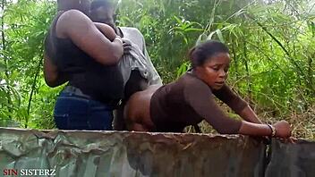 Bush sex with African Gift feels so wild and intense for me.