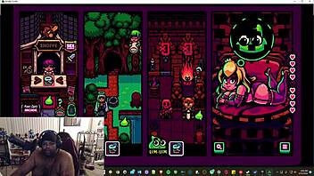 Nude hentai game demo with nasty anime puzzle scrolls