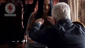 BDSM training session with a slutty brunette