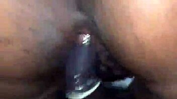 Wow, curved cock slams bald ebony hard!
