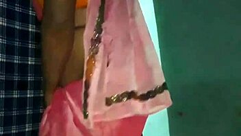 A Shemale's seductive performance in a saree