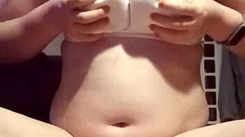 i'm playing with her breasts in this homemade pov session