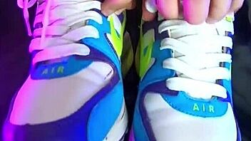 Hot Nike air sex with a cute blonde