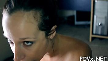 Hardcore blowjob and deepthroat action with a tight pussy