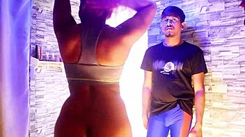 Thong Panty and Sports Bra Try-On Ends in Hardcore Fuck