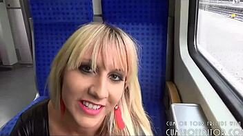 HD video of German slut getting banged in public