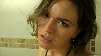 Curious about your slutty step sister showering?