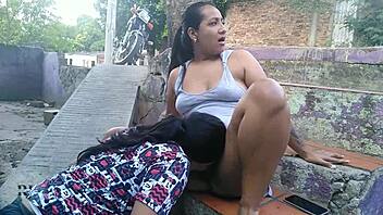 Colombian babe gets her big ass fucked in public