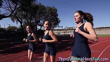 Teen 18+ Slut Licks Ass and Fingers Pussy at Wild Party Reality Scene with Amateurs.