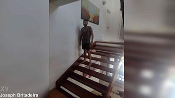 Watch a hot black woman in a making off scene with Joseph Britadeira's porn video