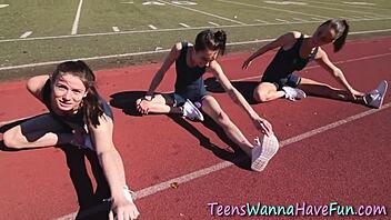 Teen 18+ Slut Licks Ass and Fingers Pussy at Wild Party Reality Scene with Amateurs.