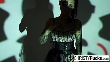 Hot Christy Mack the Pirate MASTURBATES her Amazing ASS and Wet PUSSY