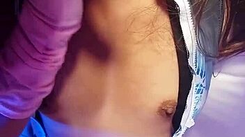 Big boobs and small tits compete in a hot video
