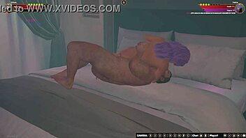 Ethan Battles Felicia In Naked 3D Wrestling With Anal Action
