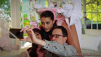 Tight Brunette Teen 18+ Banged Hard by Stepuncle in Wild Bunny Action