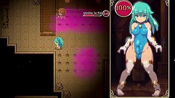 Futanari's rough sex in a BDSM dungeon