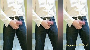 Big cock gay masturbation in HD