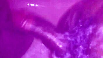 Shower bathing with wet masturbation