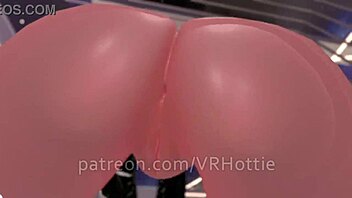 Femdom grinds and sucks in virtual lap dance