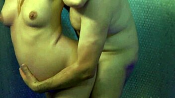 Erotic lovers explore their desires with a pregnant blonde