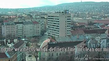 Seduction of hot horny girl in relationship ends with bent over doggystyle fucking and cumshot.