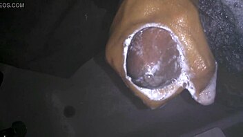 Shower bathing with wet masturbation