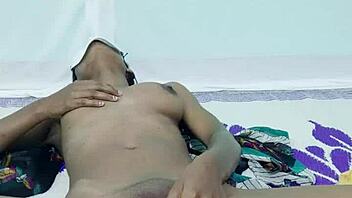 young teen explores banana in outdoor food scene