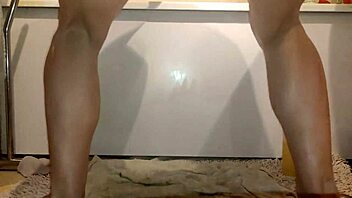 German amateur's anal stretching and dildo play