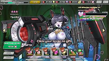 Hentai game: Sf girls in costume get naughty and squirt
