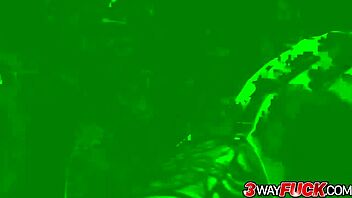 Seductive Milf Kaia Kane Drains Two Cocks?