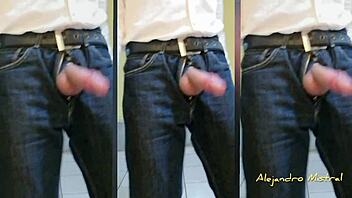 Big cock gay masturbation in HD