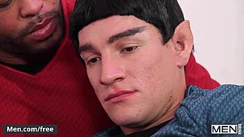 Hey, check Jordan Boss and Micah Brandt in this Star Trek gay parody action!